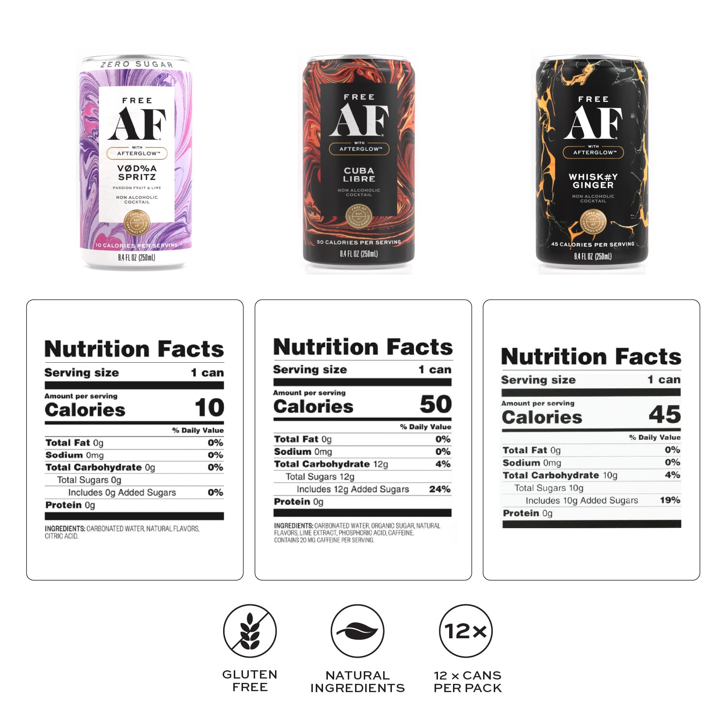 FREE AF VARIETY PACK (12 Pack)