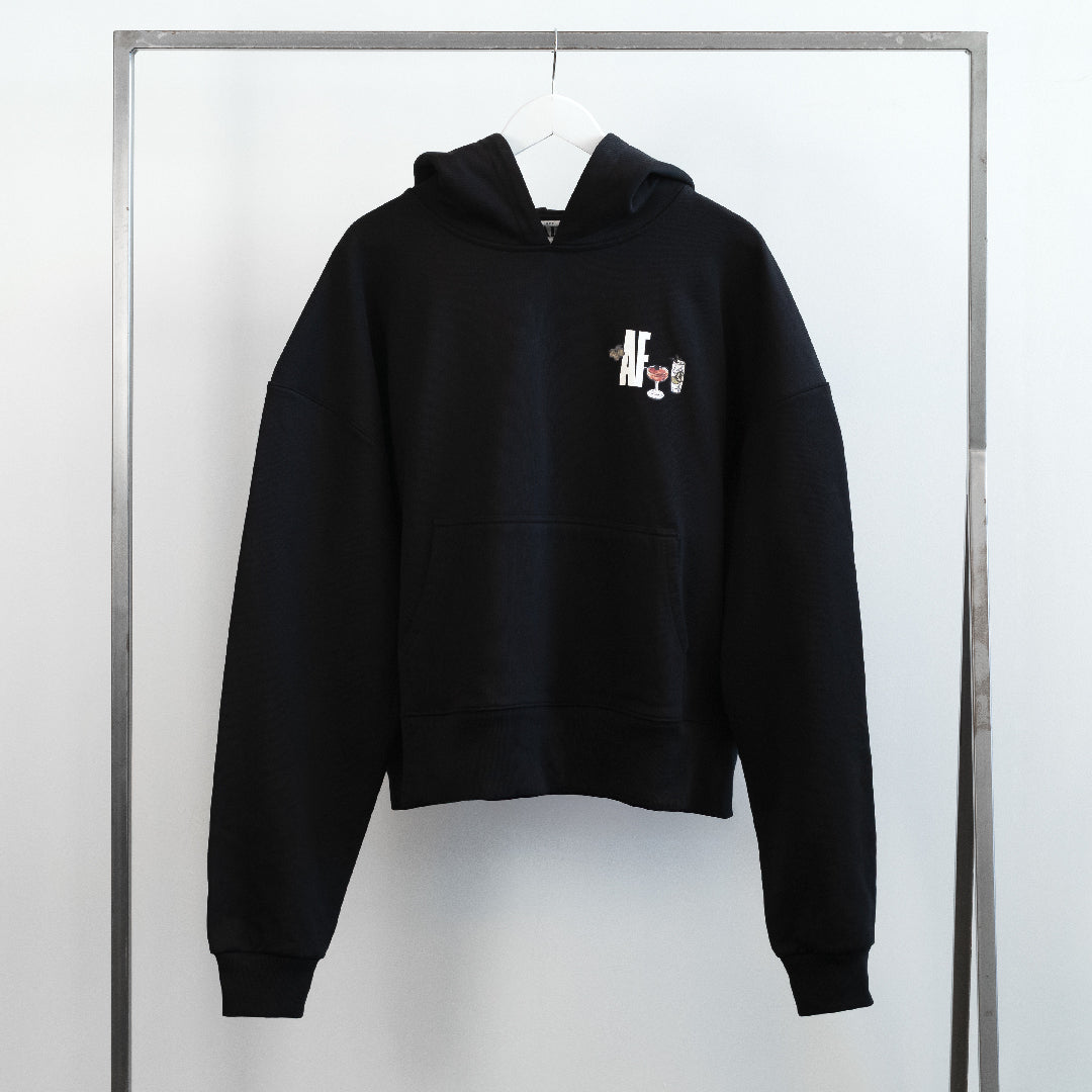 FREE AF CROPPED HOODIE - COCKTAIL HOUR