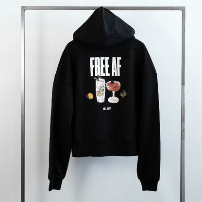 FREE AF CROPPED HOODIE - COCKTAIL HOUR